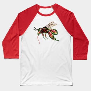 Watercolor Orchid bee Baseball T-Shirt